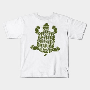 The Turtles in the jungle of Aztec Kids T-Shirt